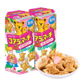 乐天（LOTTE） 小熊饼干 泰国进口儿童夹心考拉195g家庭装饼干小吃零食 草莓味（增量版）214.5g*2盒