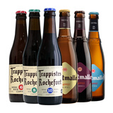 TRAPPISTES ROCHEFORT修道院精酿 茜麦尔/罗斯福六种口味啤酒组合330ml*6瓶 比利时进口