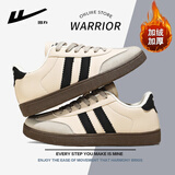 回力（Warrior）男鞋冬季加绒保暖休闲运动鞋子男士板鞋德训阿甘鞋 0053M 米黑 39