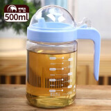 金熊 油壶防漏玻璃厨房装油瓶家用酱汁壶控油壶食用定量 500ml JC500