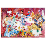 迪士尼（Disney）儿童拼图3-12岁女孩冰雪奇缘爱莎公主纸质贴画儿童早教玩具 【300迪士尼拼图】2231