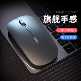 GGCHG鼠标适用华为无线鼠标蓝牙双模可充电静音办公轻量化人体工学鼠标适用于小米华硕惠普鼠标 【黑色】轻音办公丨充电款 2.4G无线款