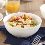 乐美雅（Luminarc)餐具饭碗无铅耐热面碗盘白色微波炉适用迪瓦丽时光款 4只P2203面碗7英寸口径18*7.5cm