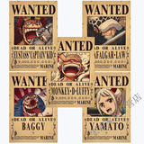 润华年海报墙纸 海贼王悬赏令通缉令海报路飞15亿复古牛皮纸宿舍寝室装 新品5款