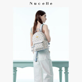 纽芝兰（NUCELLE）沈月同款双肩包女2025新款时尚背包大学生书包飞马女包生日礼物女