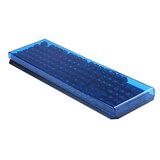 ROG机械键盘防尘罩龙骑士游侠耀光104键透明保护套防尘防水空气罩rx87键 rogrx/NX 游侠104键蓝色空气罩