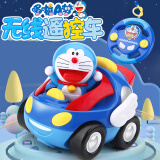 赟娅哆啦A梦卡通遥控跑车玩具音乐灯光电动遥控汽车男孩女孩生日礼物 哆啦遥控车充电版颜色随机