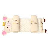 双漫婴儿枕头定型枕新生儿宝宝枕彩棉透气吸汗荞麦枕 皇冠小猪款 定型枕+方巾
