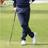 PGM 高尔夫服装男  秋冬高尔夫裤子 加绒加厚款 防水长裤 KUZ007-藏青色 M