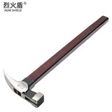 烈火盾（Agni shield）羊角锤头磁铁木工锤木工铁锤榔头方头钢锤工具锤柄木柄工地钉锤 油漆柄方头13直角（总重约650g）