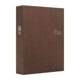 NCL仲林插袋式布艺相册160张6寸/80张7寸混装/小容量影集/家庭相薄照片书 棕色 NBPK-KG160-BR