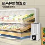 浩奇（HAOQI） 浩奇HAOQI工业加湿器上加水大型蔬菜保鲜摆摊烤烟回潮机车间仓库办公室超声波水果捞火锅店喷雾机 130机械增强款+1米开孔管