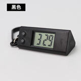 考试学生用迷你小挂表简约学习便携钥匙扣电子表创意数字电子时钟 黑色Y02 12小时制