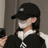彪马（PUMA）帽子男女 夏季新款运动帽休闲情侣棒球帽遮阳帽户外大头围鸭舌帽 023669-01/黑色 均码