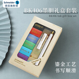 施耐德（Schneider）【礼物】钢笔学生用成人直液式练字笔男女学生23K镀金笔尖签字笔BK406墨胆礼盒套装EF尖白色