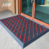 天禧雅商用大门口除尘地垫家用进门入户门脚垫户外室外防滑门垫门外迎宾 单刷-灰块红刷【较多人选择】 90cm*60cm 1件数 【限量特价】