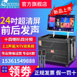 丹唛仕（Danms）H-8800/K-930户外音响K歌专用投影仪移动KTV点歌一体机家庭卡拉OK全套设备广场舞声卡直播视频音箱 H-8800S（24吋超清屏+500G硬盘） 官方套装