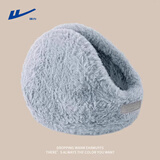 回力保暖耳罩男士冬季加厚加绒耳捂耳暖耳包女骑行防冻护耳朵神器 灰色【加绒加厚】 1个