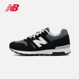 NEW BALANCE 官方休闲鞋男鞋女鞋简约经典舒适百搭时尚轻便复古运动鞋565系列 黑色/深灰色 ML565CBK 36 (脚长22cm)