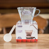 卡丽塔（Kalita）日本进口咖啡滤杯扇形手冲过滤器户外露营便携咖啡器具 102滤杯+102滤纸