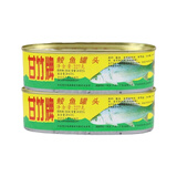 甘竹牌豆豉鲮鱼罐头227g 海鲜速食广东特产黄鱼肉罐头鲜炸组合装 鲜炸鲮鱼227g*2罐装