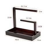 实木手串架文玩核桃佛珠收纳挂手链项链展示架首饰品菩提手镯摆件 黑胡桃色