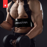 劳拉之星0511肱二头肌训练板哑铃托臂器杠铃二头肌弯举助力器孤立训练器材 7x合金铝 （黑色）