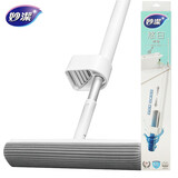 妙洁悠白海绵拖把免手洗家用懒人拖把吸水拖布地拖33cm拖把头胶棉拖把 原装拖把（共1头）