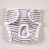 逸乐宠母狗狗生理裤安全卫生裤月经安全裤防骚扰防交配宠物内裤姨妈裤女 灰色 XS 2-3斤