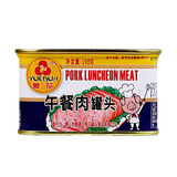 粤花牌 午餐肉罐头 火锅料熟食即食速食火腿猪肉罐头户外速食下饭菜搭档火锅食材方便食品 午餐肉198g*5罐