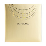 NCL仲林 DIY覆膜粘贴式相册 20页情侣/婚礼相册/影集照片书 金色项链 WYB-71526-GD