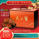 【活蟹】阳澄小斌大闸蟹 鲜活精挑特大螃蟹公蟹母蟹生鲜水产礼盒 公4.3-4.6母蟹3.3-3.6两 十只