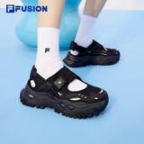斐乐（FILA）FUSION斐乐潮牌女鞋运动凉鞋新款休闲运动鞋硬糖凉鞋 黑-BK 38.5