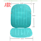 叉车夏季冰凉塑料坐垫汽车面包车货车通用隔热透气按摩胶座垫单片 J款 -柔软单层(加长款）