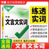 2024万唯文言文实词虚词初中语文专项训练中学教辅阅读理解试题研究七八九年级初一初二初三总复习教辅资料万维中考真题文言文常用字典词典