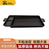卡式乐卡式炉烤肉盘方形露营锅具自驾游装备户外野炊不粘韩式麦饭石煎盘