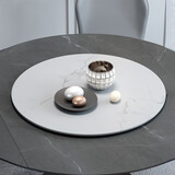 京居餐桌转盘 岩板桌面圆桌餐桌饭桌圆台面转盘酒店大圆桌转台 ZP05款 直径80cm