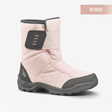 迪卡侬（DECATHLON）儿童雪地靴女童靴子男童加厚防水防滑棉靴童鞋雪地棉鞋SH100 软萌粉 31