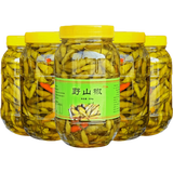 五彩椒900g广西特产甜酸七彩椒辣椒酱香味新鲜灯笼泡椒酱菜下饭菜 泡野山椒1瓶