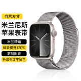 WITGOER表带【德国品质】适用苹果手表apple watch米兰尼斯iWatch/s9/8/7ultra2钢带磁吸金属男女se不锈钢