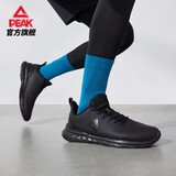 匹克（PEAK）跑步鞋男鞋轻便革面防泼水百搭休闲鞋子减震运动鞋男DH210197