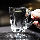 BOHEMIA捷克BOHEMIA进口水晶玻璃卡布奇诺热饮咖啡杯花茶杯热饮杯碟套装 海王星咖啡杯不含碟
