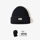 兰迪惟依巴拉克拉法帽大头围帽子冬季光头针织毛线帽套头黑科技 【亲肤柔软不扎肉】黑色帽子