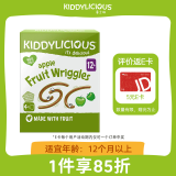 童之味(kiddylicious)原装进口宝宝儿童零食 天然无添加苹果味水果条48g