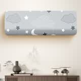 家工场空调罩挂机北欧全包挂式防尘罩1.5匹空调套布艺卧室格力壁挂通用 皓月夜空 【全包】1P（适75-83.5cm）