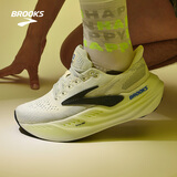 布鲁克斯（BROOKS）Glycerin甘油MAX 超级甘油男女跑步鞋透气缓震专业运动鞋慢跑鞋 男款 灰色/黑色/荧光黄绿 42.5