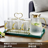 青苹果（QINGPINGGUO）冷水壶玻璃耐高温家用大容量凉水杯泡茶壶套装耐热防摔扎壶开水瓶