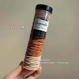 丹琴高弹力耐用无痕头绳高马尾发绳简约气质扎头皮筋女发圈高级皮套 秋天色约100根