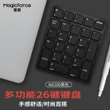 魔蛋（magicforce）无线键盘数字键盘电脑办公外接小键盘无线 兼容mac USB接口 NK200黑色