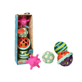 比乐（B.）btoys比乐叠叠乐玩具婴儿宝宝套圈叠叠圈彩虹塔软积木益智早教6月 触感球